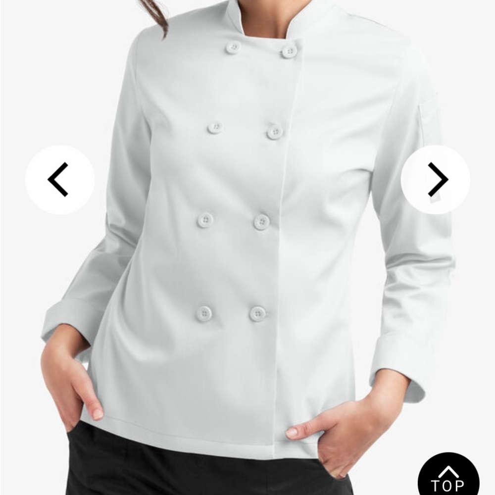 Chef Double Breasted Button Up Turtlneck